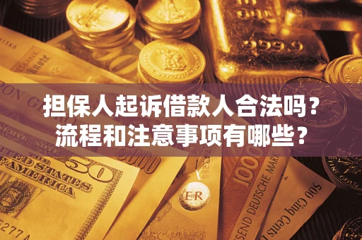 北京担保人起诉借款人合法吗？流程和注意事项有哪些？
