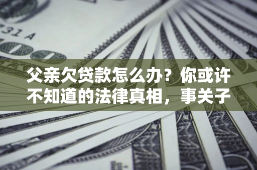 北京父亲欠贷款怎么办？你或许不知道的法律真相，事关子女未来