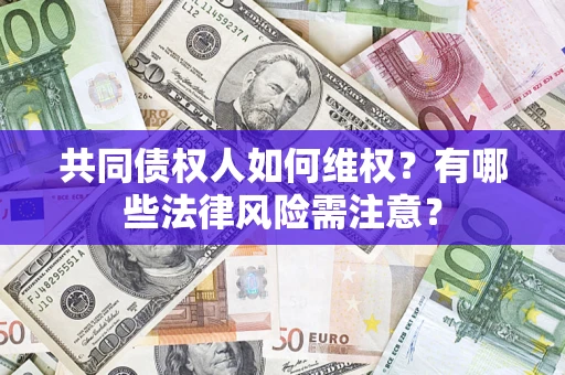 北京共同债权人如何维权？有哪些法律风险需注意？