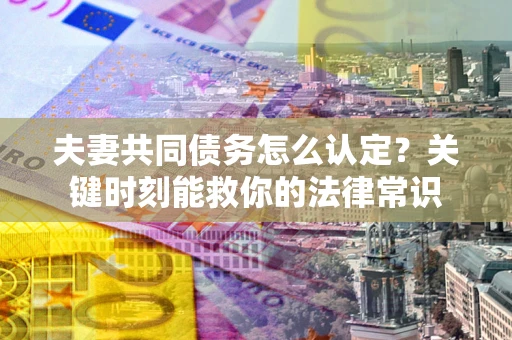 北京夫妻共同债务怎么认定？关键时刻能救你的法律常识