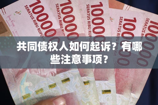 北京共同债权人如何起诉？有哪些注意事项？