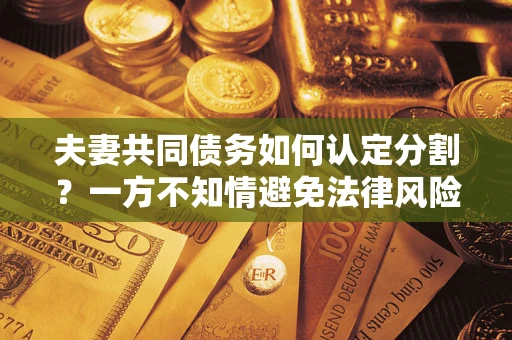 北京夫妻共同债务如何认定分割？一方不知情避免法律风险必看！